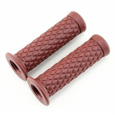 Poignée Moto Vintage Luxe Marron | moto-scrambler